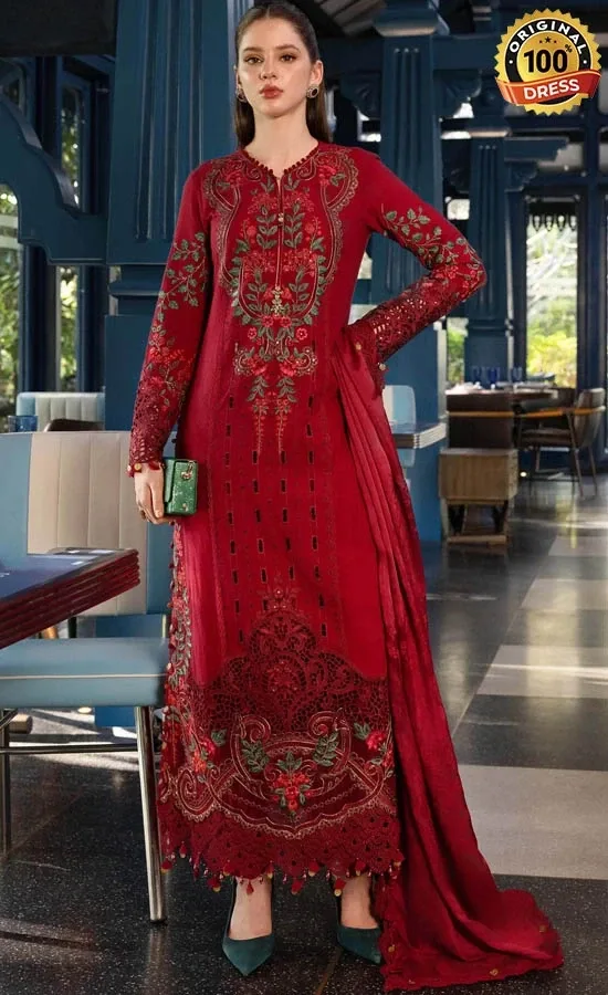 Maria B Embroidered Lawn EL-26-05 Dress (2) Maria B Embroidered Lawn EL-26-05 Dress (2)