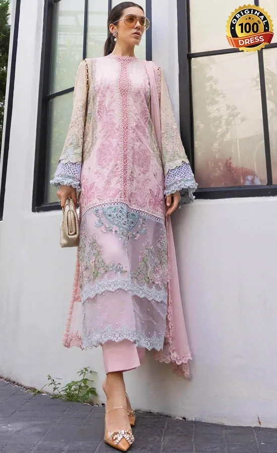 Maria B Embroidered Lawn EL-26-09 Dress (2) Maria B Embroidered Lawn EL-26-09 Dress (2)