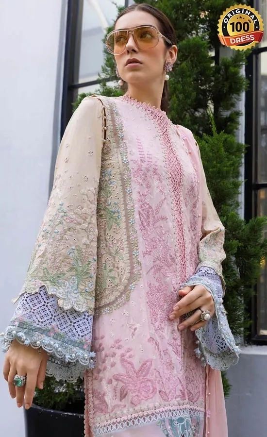 Maria B Embroidered Lawn EL-26-09 Dress (3)