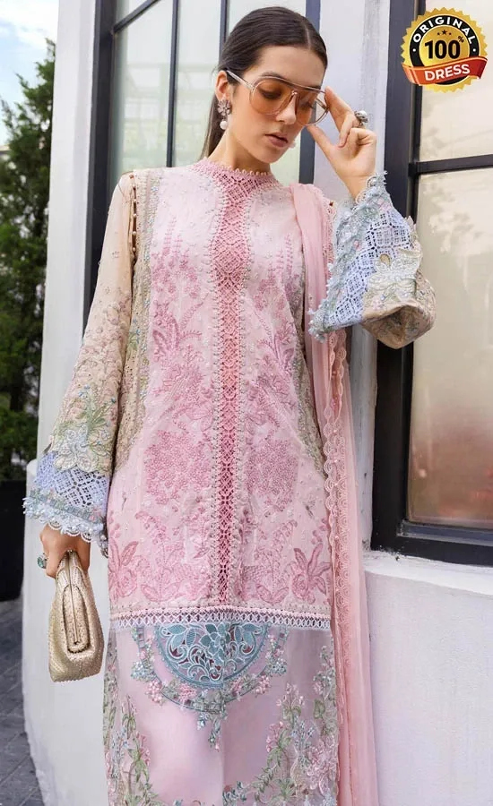 Maria B Embroidered Lawn EL-26-09 Dress (4)