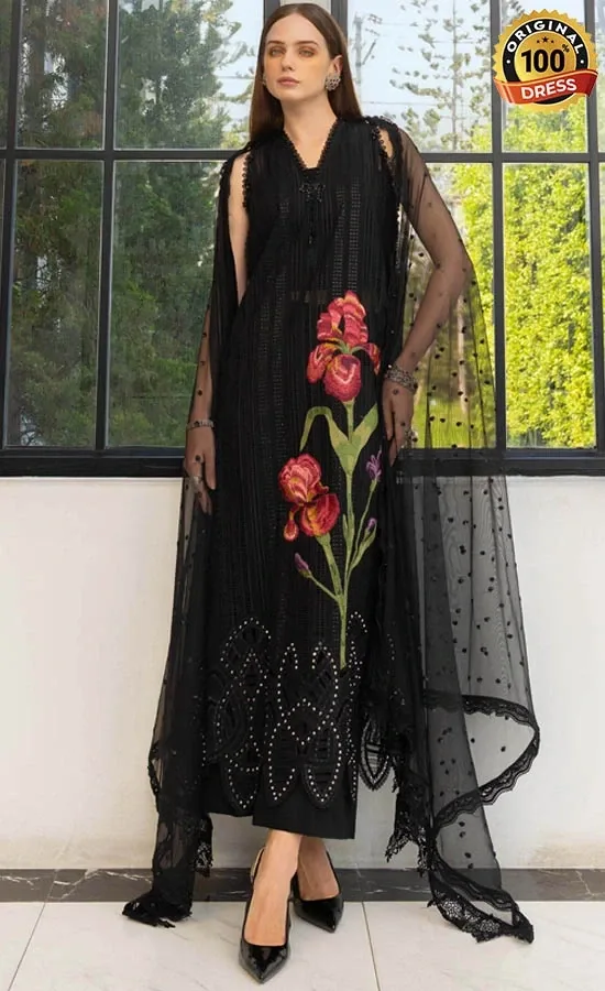 Maria B Embroidered Lawn EL-26-10 Dress (1) Maria B Embroidered Lawn EL-26-10 Dress (1)