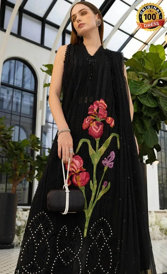 Maria B Embroidered Lawn EL-26-10 Dress (2)