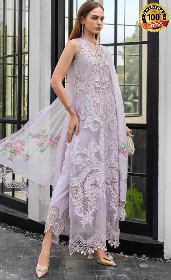 Maria B Embroidered Lawn EL-26-12 Dress (3)