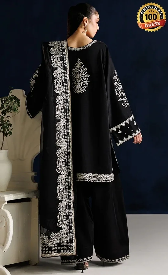 Iznik PK Embroidered Ramen Silk UE-650 Dress (2)