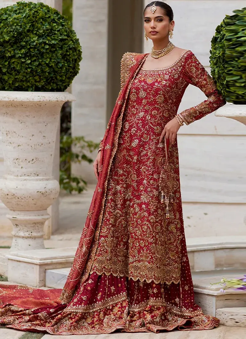 Farah Talib Aziz Red Farshi Lehenga (Inspired Version) Video