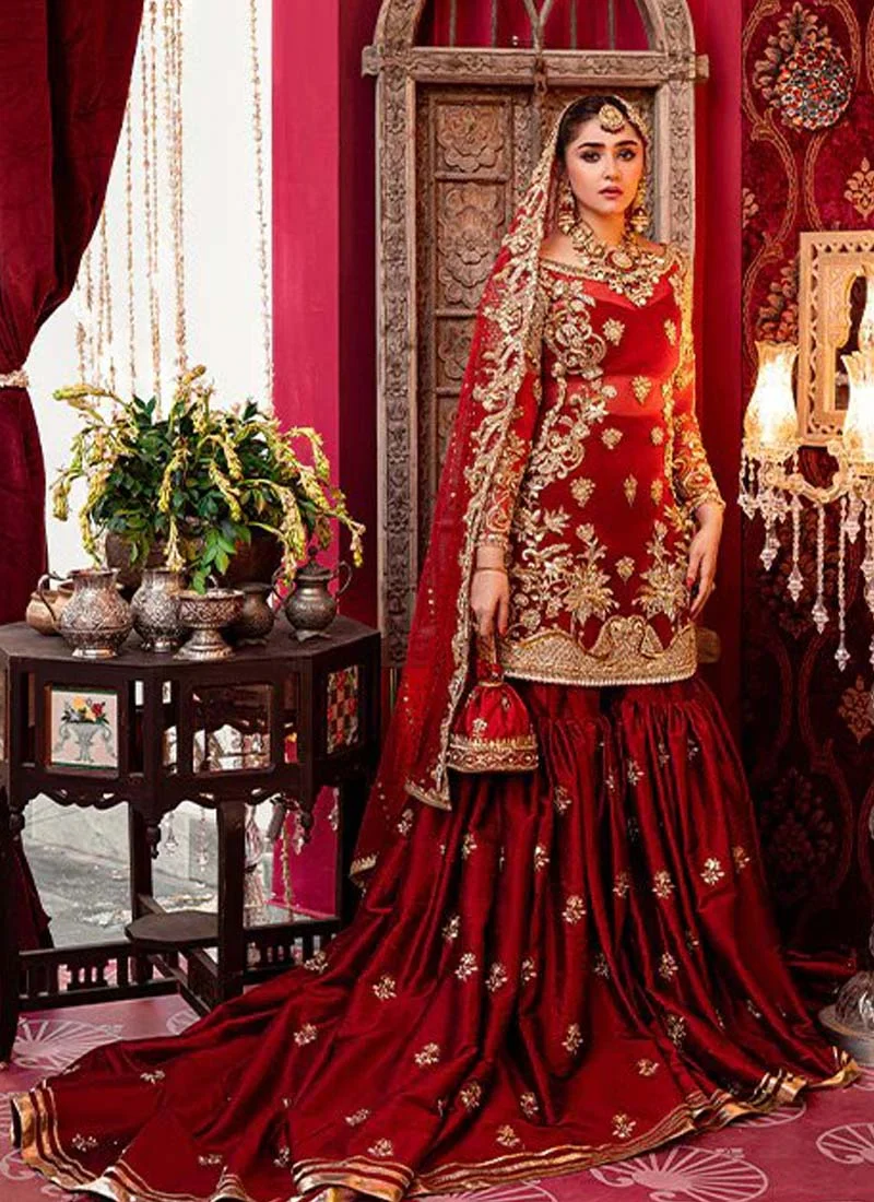 Sadaf Fawad Khan Red Gharara