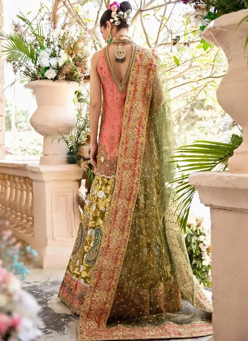 Tena Durrani Mehndi Dress (2)