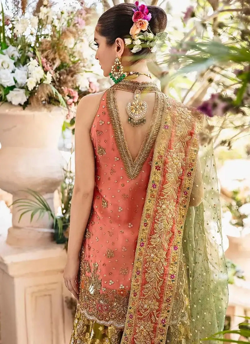Tena Durrani Mehndi Dress (3)