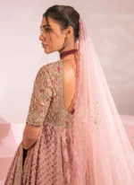 Dusty Pink Nikkah Maxi with Paisley Hem Border Video